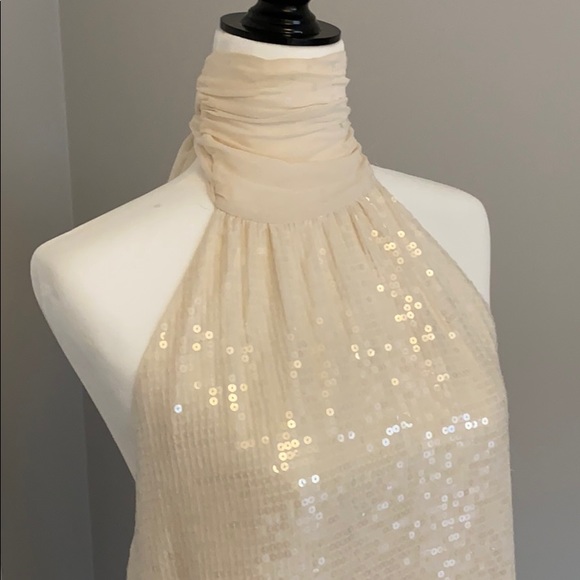 Alice & Olivia Ivory sequin backless dress - Picture 6 of 13